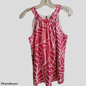 Elizabeth McKay Pink Dress Blouse Tank Size 2